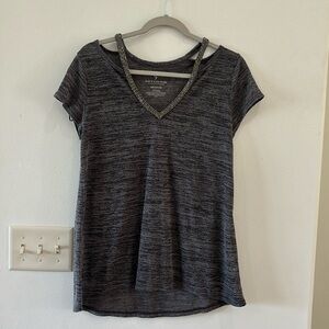 Juicy Couture Short Sleeve Top with Rhinestones